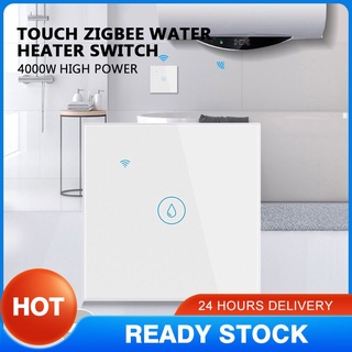en stock tuya zigbee 20a calentador de agua interruptor inteligente control remoto negro rosa