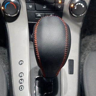 Cubierta de la perilla de palanca de cambios de coche de la transmisión de la cubierta de freno de bricolaje cosido a mano para Chevrolet /Cruze Captiva 2013 2012 2011