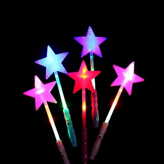 Ntp Magic luminoso estrella LED resplandor palo intermitente luz Up varita fiesta concierto juguete (8)