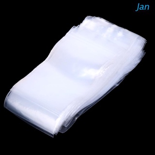 jan 100pcs resellable sello de plástico cremallera bolsas de bloqueo transparente transparente bolsa de polietileno 5cmx7cm
