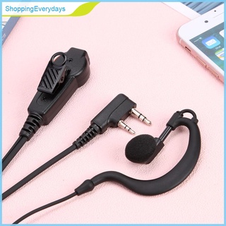 (ShoppingEverydays) Dual PTT G tipo K auriculares auriculares para Kenwood Baofeng 888S TYT Radio