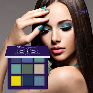 laliks 9 Colors Long Lasting Matte Shimmer Powder Eyeshadow Palette Eye Makeup Cosmetic