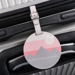 Lanfy personalidad portátil bolsa de cuero accesorios suministros de viaje bolso colgante etiqueta de equipaje maleta etiqueta (8)