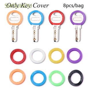 8 pzs/juego de bolsas elásticas de Moda para organizar colores de silicona Topper cubiertas de llaves