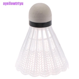 [ayellowtrtyu]12pcs white badminton plastic shuttlecocks indoor outdoor gym sports