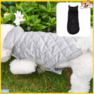 [SG] Anti-pilling ropa para mascotas perro sin mangas engrosado Tops fácil de usar para invierno