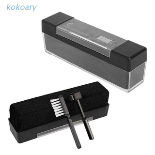 kok 1set cepillo de limpieza antiestática de fibra de carbono para discos de vinilo lp herramientas