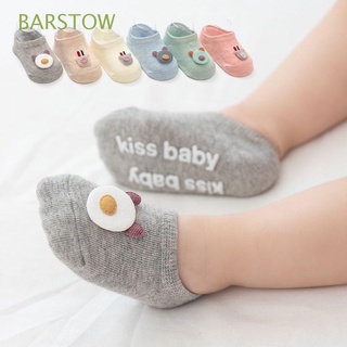 barstow 1-3 años de edad recién nacido piso calcetines de bebé antideslizante suela bebé calcetines lindo otoño algodón grueso suave niñas de dibujos animados/multicolor