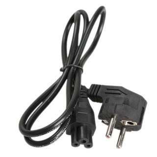 cyclelegend - cable de alimentación para portátil de ca (1 m, eu 3, 2 pines, color negro) (1)