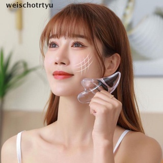 Weiyu Placa De masaje Transparente Para cortar Cristal Gua tabla Raspador De cara Transparente