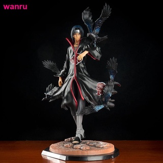 Naruto Akatsuki Organization Uchiha Crow Palace Itachi figura hecha a mano modelo decoración regalo Anime periférico muñeca (1)