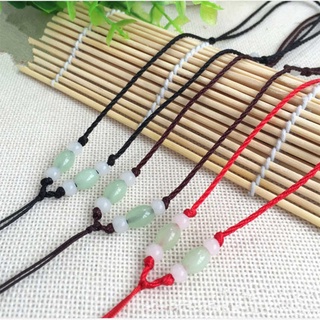 cordón de cuerda roja tejida a mano nueva cuerda colgante ajustablediyornamento accesorios collar cuerda de jade hembra (2)