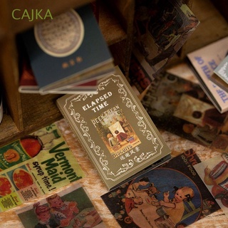 cajka retro post card diy diario suministros cardcoard papel estético scrapbooking 50pcs decoración de teléfono decoupage papel flores colección scrapbook papel
