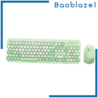 [BAOBLAZE1] Ghz teclado inalámbrico y ratón conjunto de 104 teclas coloridas para Mac PC portátil (3)