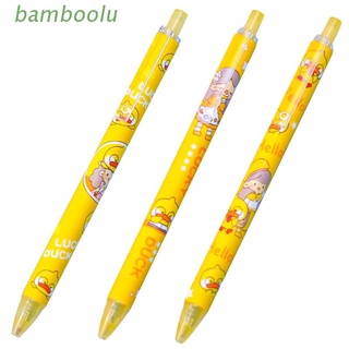 boo 6 pzs bolígrafo de gel de pato de la suerte/suministros escolares de escritura de oficina/bolígrafo de gel de 0.5 mm