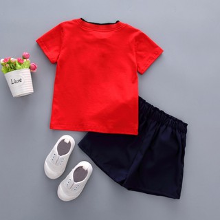verano niños niñas lindo bordado manga corta camiseta +faldas (2)