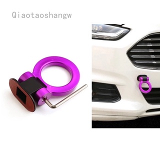 Qiaotaoshangw Universal Car SUV Red Ring Track Racing Style Tow Hook Look Decoration