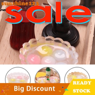 <sunshine123> imaginación habilidad mini dulce bola de masa de juguete casa de muñecas pretender comida dulce bola de masa sin olor para los niños