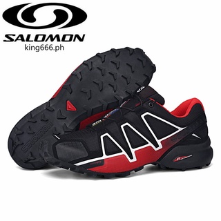 salomon zapatos de senderismo 100% original salomon solomon speed cross 4 al aire libre profesional senderismo zapatos de deporte rojo negro
