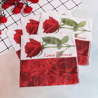 snowspring 20 servilletas de papel de boda de rosas para decoupage, decoración de boda, suministros cl