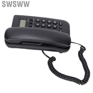 Swsww F001-Identificador De Llamadas Telefónicas Con Cable , Montaje En Pared , Hogar , Hotel , Oficina , Teléfono Fijo