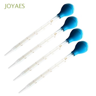 JOYAES Laboratory Supplies Scale Dropper Experiment Glass Pipettors With Scale Blue 10ml Pipette Pipet Rubber Head
