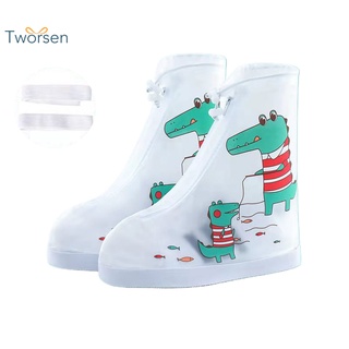 Tworsen multifuncional Rainshoes Zebra Elephant Kids zapatos de lluvia encantador para exteriores