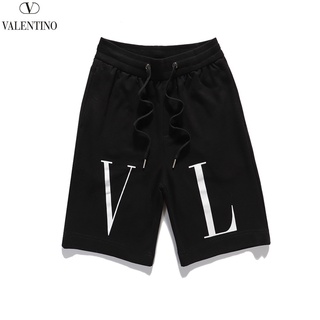 Street Trend Valentino Impresión Clásica Hombres Y Mujeres Algodón Casual Pantalones Cortos De Verano Cintura Elástica Deporte Unisex Más Tamaño M-XXL