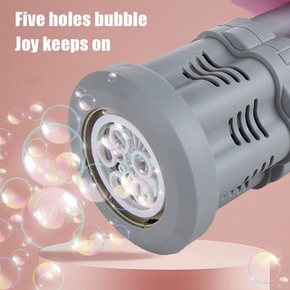 ah máquina de burbujas eléctrica de la máquina de burbujas juguetes al aire libre universal de plástico inteligente niño (3)