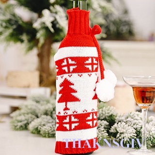 NOVO Gorro De botella De vino thaknsgiv cubierta roja Xmas Vestido tela bolsa sombrero Para cerveza año nuevo fiesta en Casa decoración De escritorio