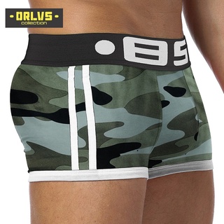 [Bs]marca de los hombres de la ropa interior boxeadores cueca masculino bragas sexy pantalones cortos de los hombres camuflaje suave calzoncillos bragas pantalones cortos de los hombres troncos BS144