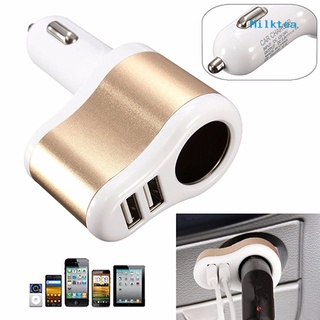 Milktea adaptador de cargador divisor de enchufe de coche Dual USB para teléfono (1)