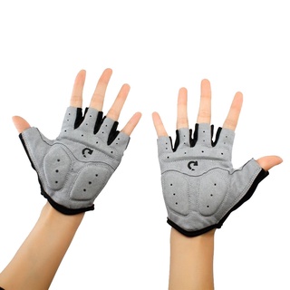 1 par de guantes de ciclismo de medio dedo de gel antideslizante anti-sudor bicicleta izquierda-derecha guantes antigolpes bicicleta de carretera guantes deportivos