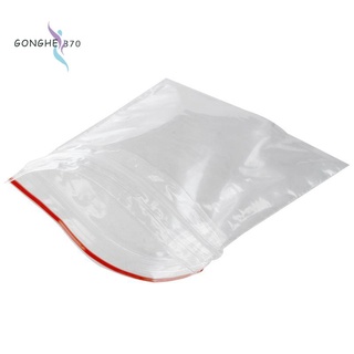 100 piezas de bolsita de bolsita transparente en plastique fermeture bag pochon prensa 5x7cm (1)