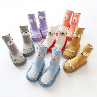 calcetines antideslizantes para bebé con suelas de goma de 1 a 3 años de algodón para niños