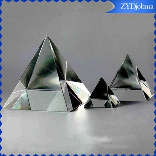 70mm pirámide de cristal prisma k9 cristal artificial transparente decoración del hogar óptica diy