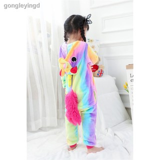 kigurumi de unicornio arcoíris para niños/pijamas de anime onesie cosplay/disfraz de mujer para dormir (3)