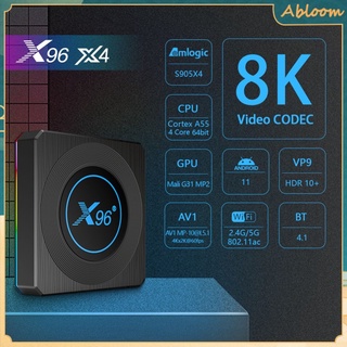 x96 x4 smart tv box an 10s905x4 set-top box network player 2.4g/5gwifi tv box abloom