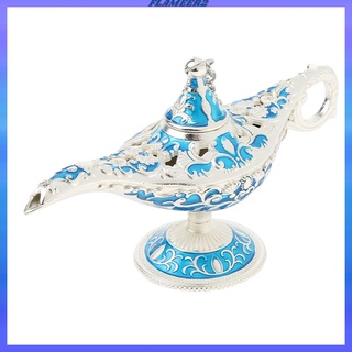 [FLAMEER2] Brillante Vintage Metal Aladdin Genie lámpara de luz acento de mesa