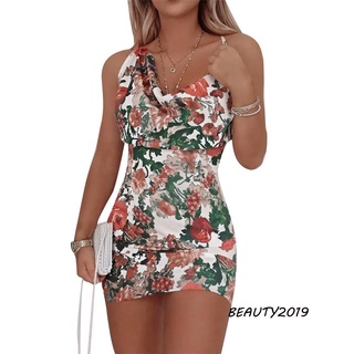 ➹-mujer Moda Sexy impresión Mini vestido delgado sin mangas paquete cadera vestido de espagueti correa Bodycon vestidos ropa club (4)