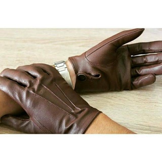 Guantes de cuero genuino, guantes de motocicleta, Golves de dedo completo, guantes de hombre