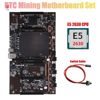 H61 BTCX79 Miner Motoard Con CPU E5 2630 Para Minería BTC