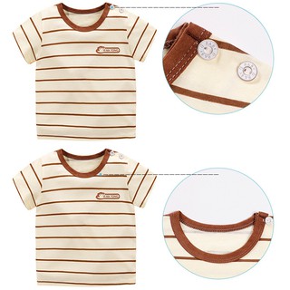 unisex 0-7 años niños camisa de moda de los niños de manga corta camiseta de algodón suave ropa de bebé verano niños tops 70 80 90 100 110 120 130 (2)
