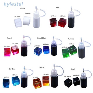 KYL 10g 0.35oz Líquido Resina Epoxi Colorante Altamente Concentrado Pigmentos Kit De Joyería Fabricación De Arte Artesanía Herramientas