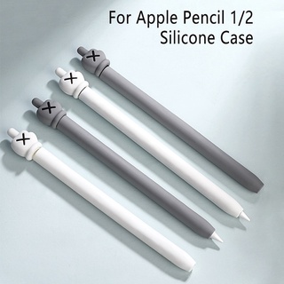 Para Apple pencil 1 2 funda protectora para IPad estuche antideslizante de silicona para Apple pencil 2 1 funda