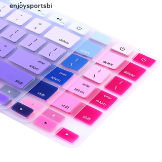 [enjoysportsbi] funda para teclado de silicona arcoíris protector de piel para imac macbook pro 13" 15" [caliente]