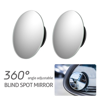 Nuevo coche 360 gran angular redondo espejo convexo coche vehículo lado punto ciego punto ciego espejo amplio espejo retrovisor pequeño espejo redondo