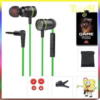 Auriculares con cable con micrófono en la oreja reducción de ruido auriculares para juegos [B]