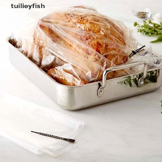 tuilieyfish 10pcs resistencia al calor nylon-blend slow cooker forro tostado bolsa de pavo cl (7)
