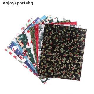 [enjoysportshg] 5/10 piezas de navidad diy tela de algodón paquetes de costura cuadrado patchwork precortado chatarra [caliente]